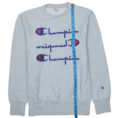 Mens UK Size XL Champion Grey Pullover Sweatshirt