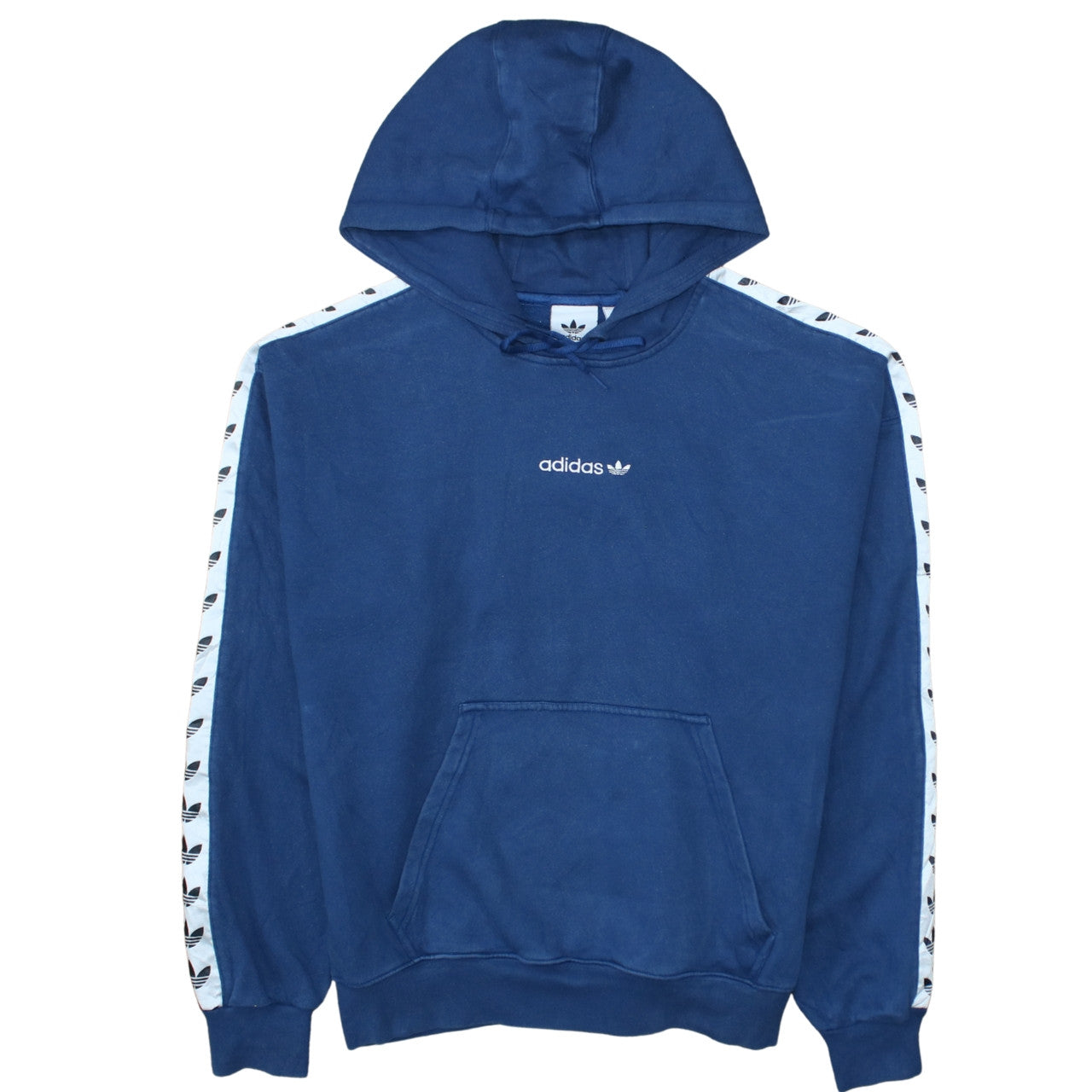 Mens UK Size M adidas Blue Pullover Hoodie