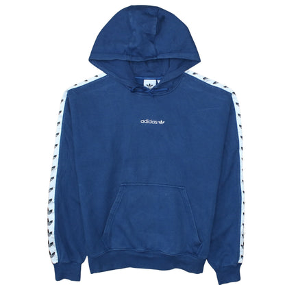 Mens UK Size M adidas Blue Pullover Hoodie