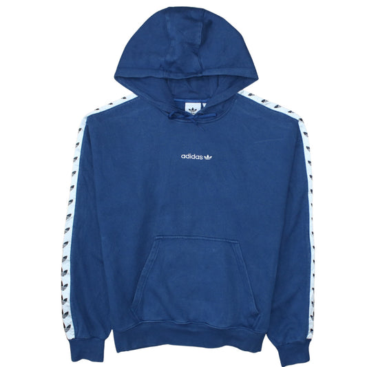Mens UK Size M adidas Blue Pullover Hoodie