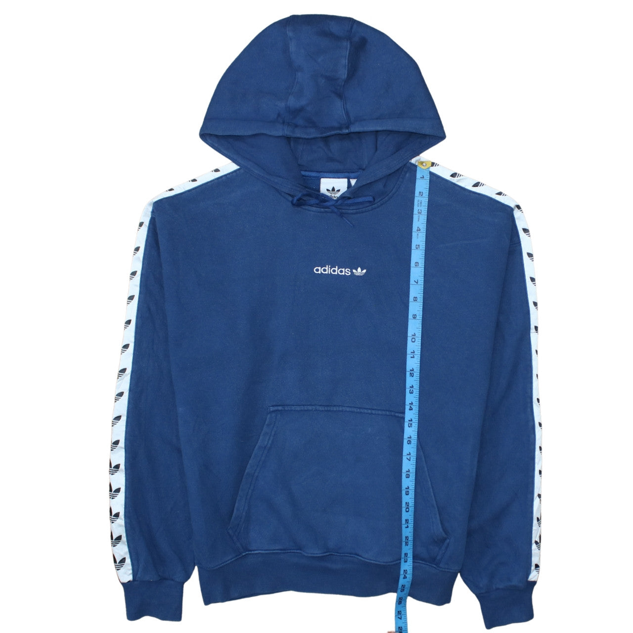 Mens UK Size M adidas Blue Pullover Hoodie
