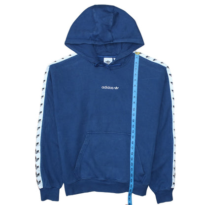 Mens UK Size M adidas Blue Pullover Hoodie