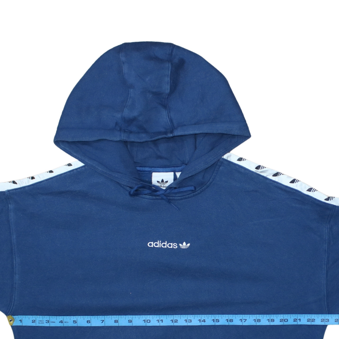 Mens UK Size M adidas Blue Pullover Hoodie