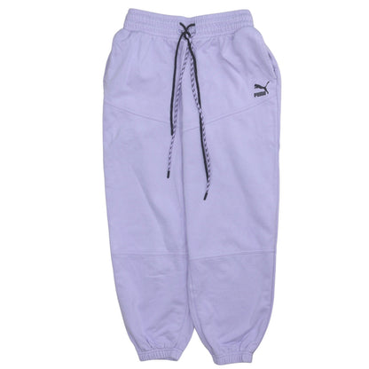 Womens UK Size S PUMA Relaxed Fit Jogger Purple Trousers