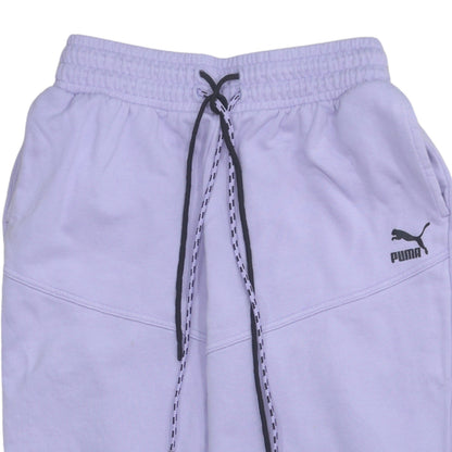 Womens UK Size S PUMA Relaxed Fit Jogger Purple Trousers