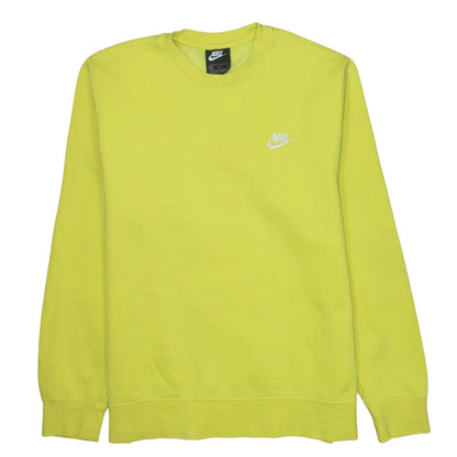 Mens UK Size M Nike Yellow Pullover Sweatshirt