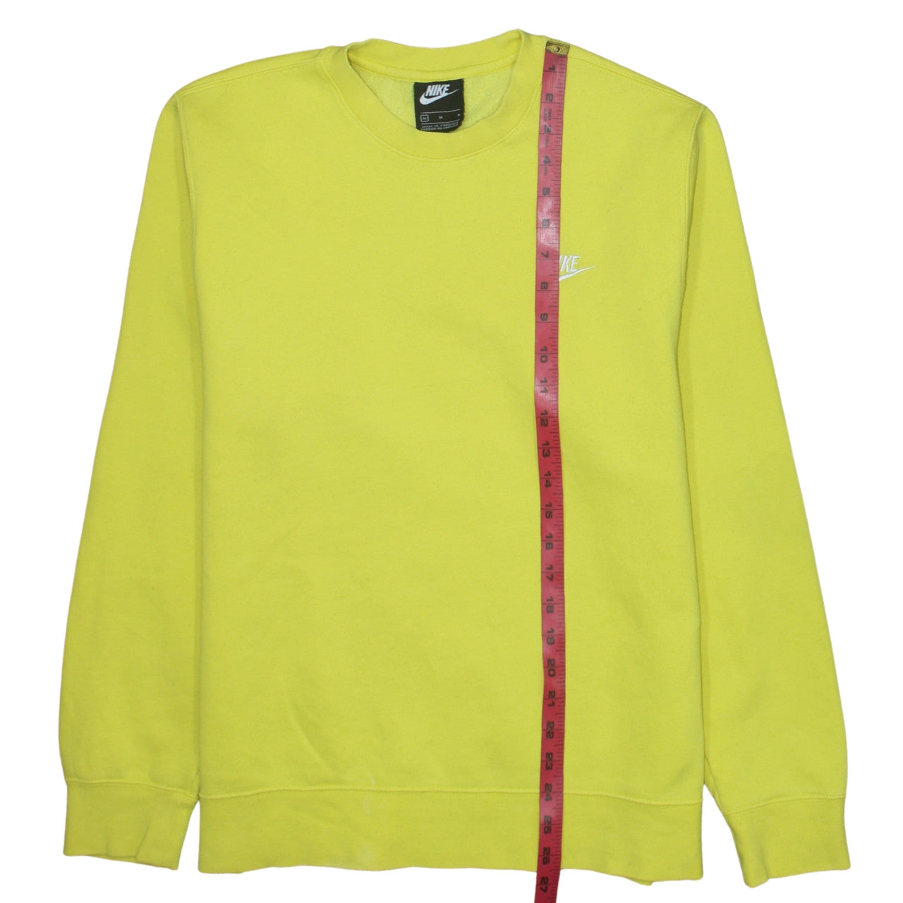 Mens UK Size M Nike Yellow Pullover Sweatshirt