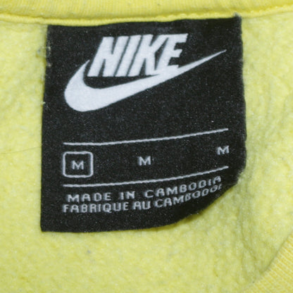 Mens UK Size M Nike Yellow Pullover Sweatshirt