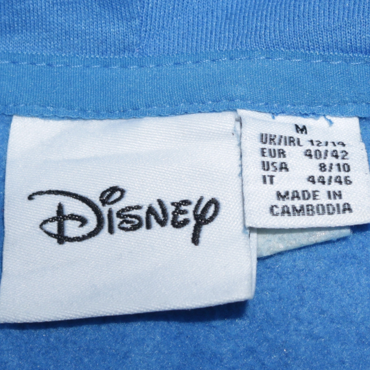 Womens UK Size M Disney Blue Pullover Hoodie