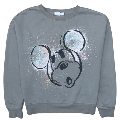 Womens UK Size XS Disney Grey Pullover Sweatshirt