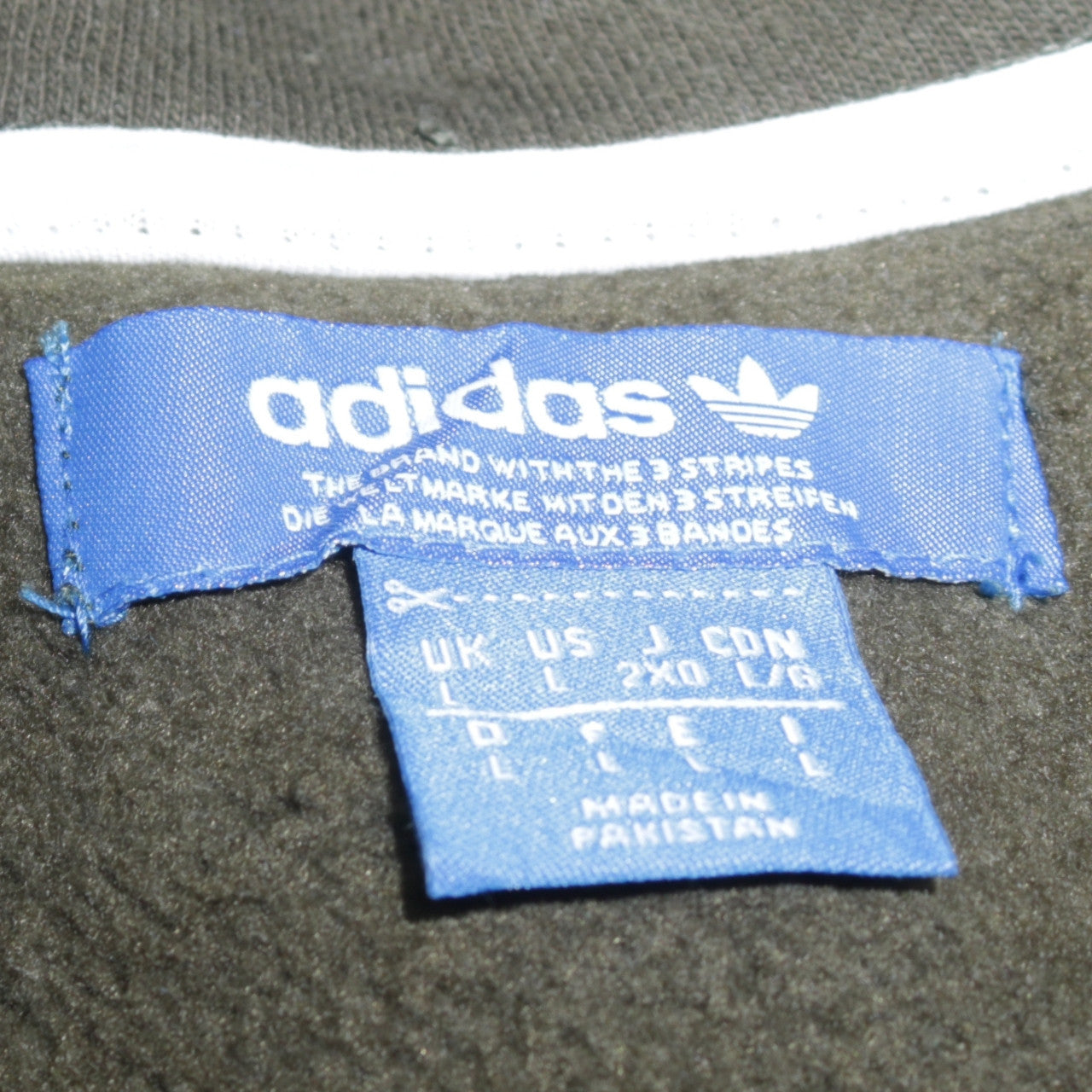 Mens UK Size L adidas Green Pullover Hoodie