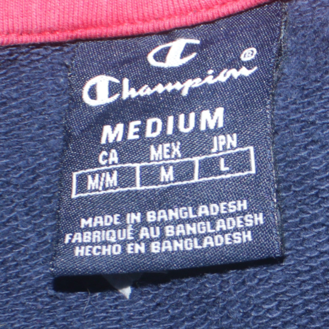 Mens UK Size M Champion Blue Pullover Sweatshirt