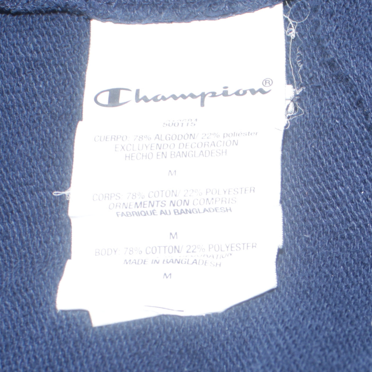 Mens UK Size M Champion Blue Pullover Sweatshirt