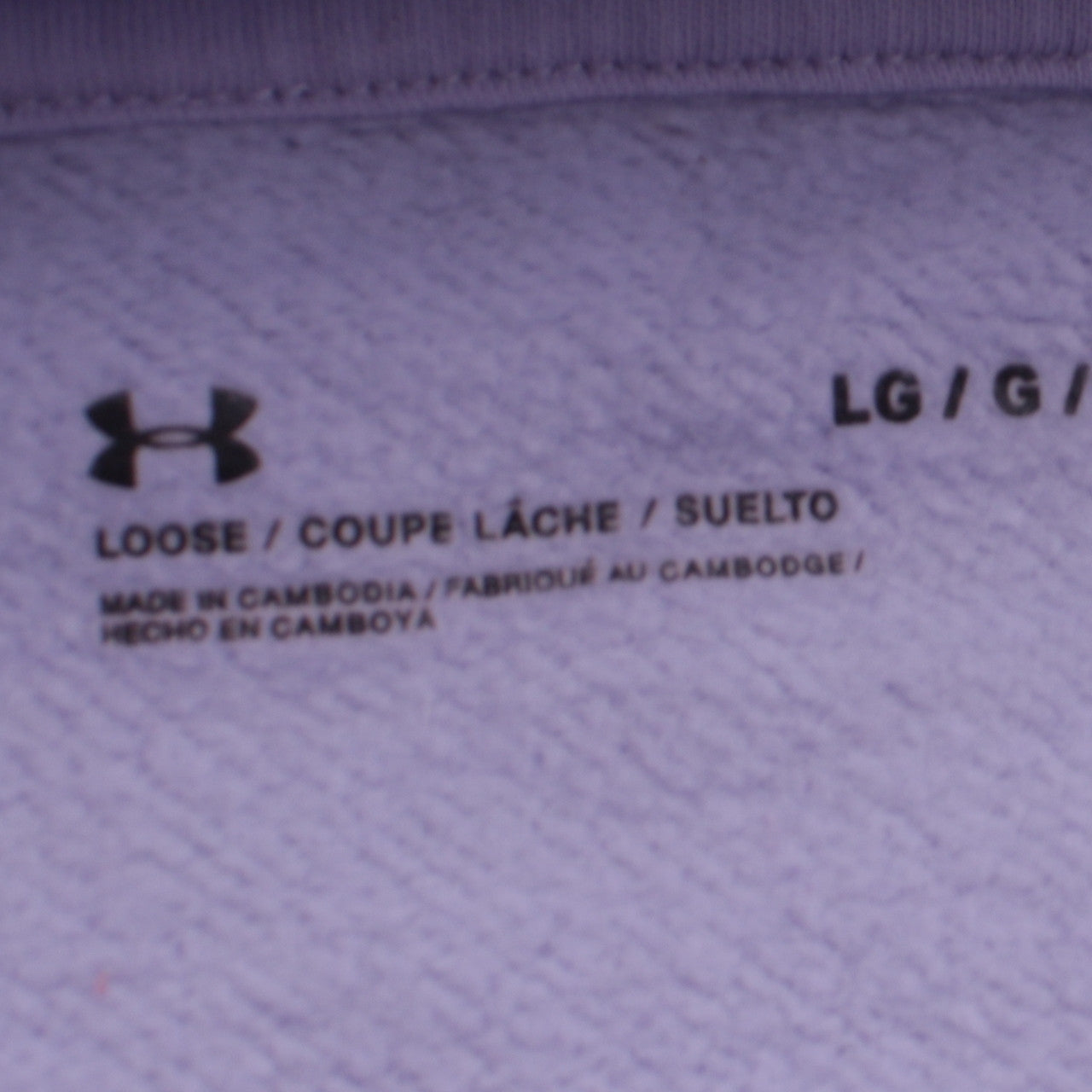 Womens UK Size L Under armour Purple Pullover Hoodie