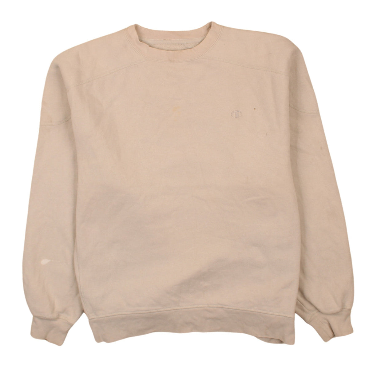 Mens UK Size L Champion Beige Pullover Sweatshirt