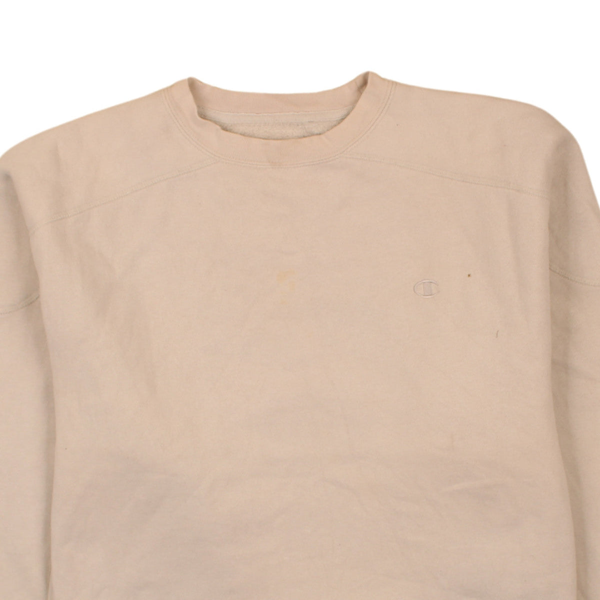 Mens UK Size L Champion Beige Pullover Sweatshirt