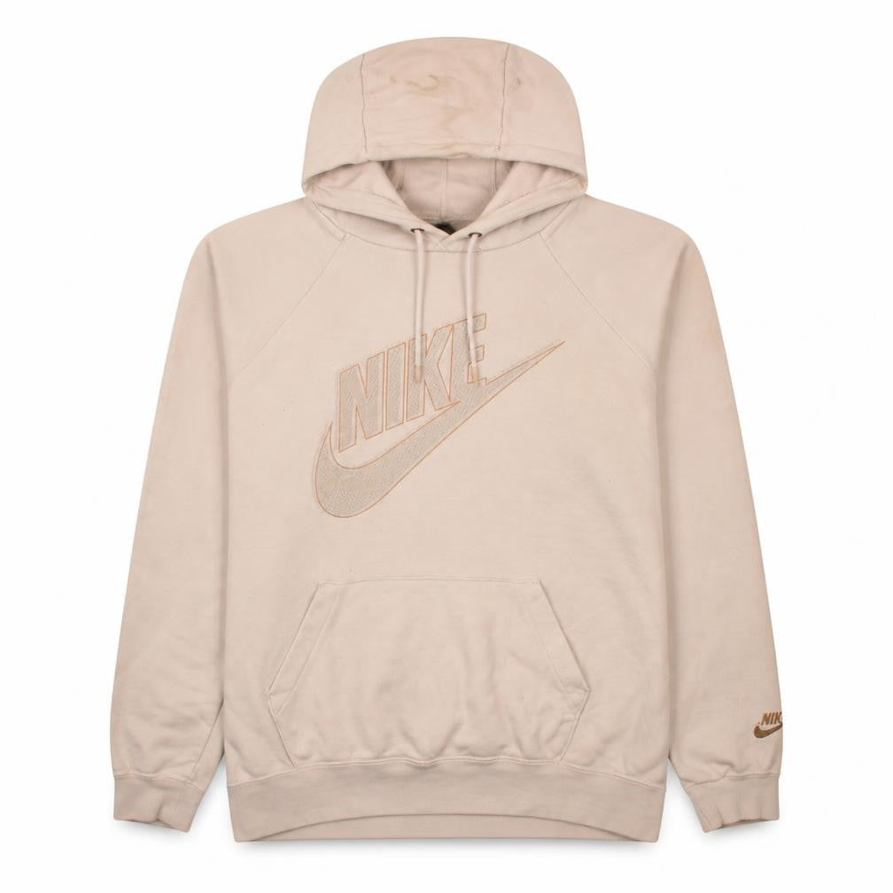 Mens UK Size M Nike Beige Pullover Hoodie