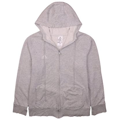 Mens UK Size XL adidas Grey Full Zip Hoodie