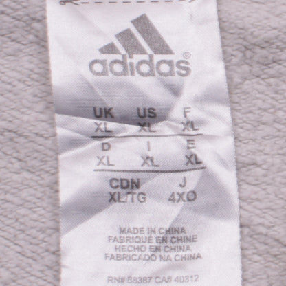 Mens UK Size XL adidas Grey Full Zip Hoodie