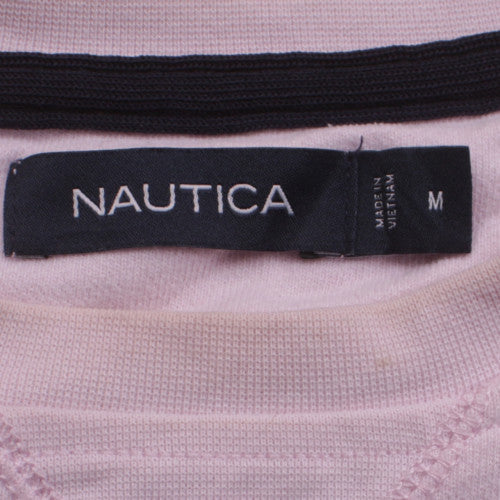 Mens UK Size M Nautica Pink Pullover Sweatshirt