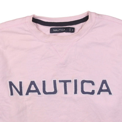 Mens UK Size M Nautica Pink Pullover Sweatshirt