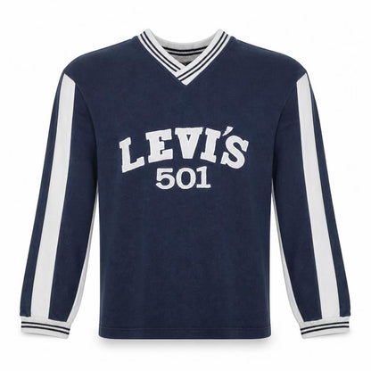 Mens UK Size L Levi's Blue Pullover Sweatshirt