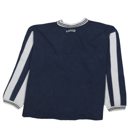 Mens UK Size L Levi's Blue Pullover Sweatshirt