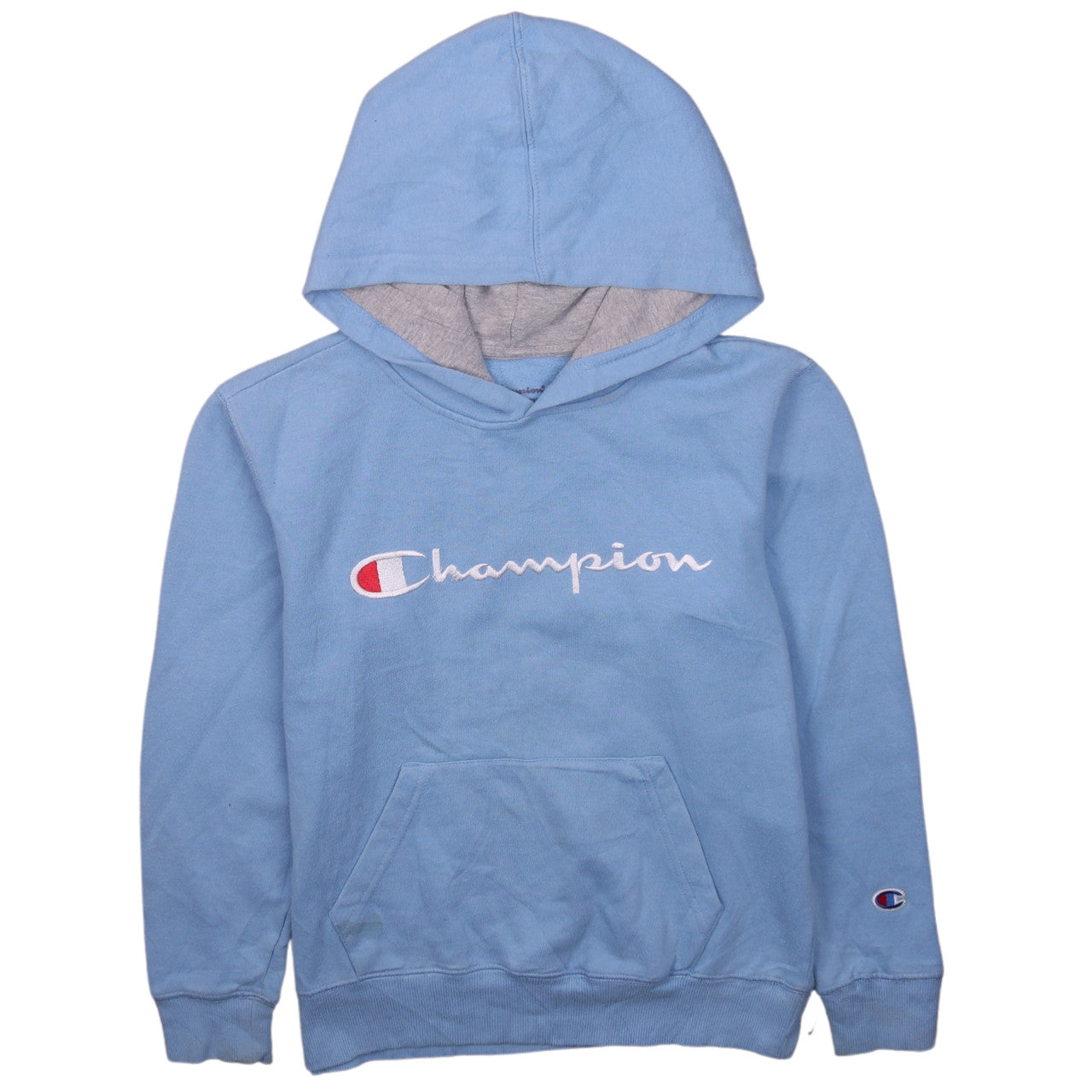 Womens UK Size M Champion Blue Pullover Hoodie