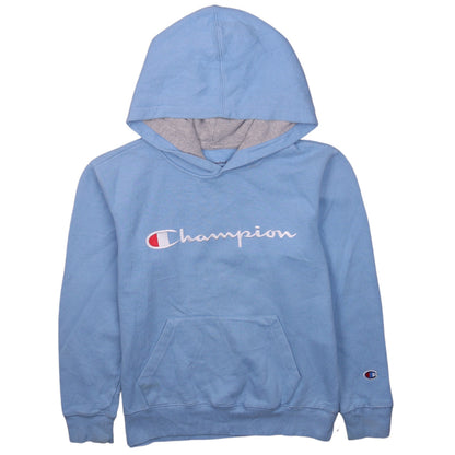 Womens UK Size M Champion Blue Pullover Hoodie