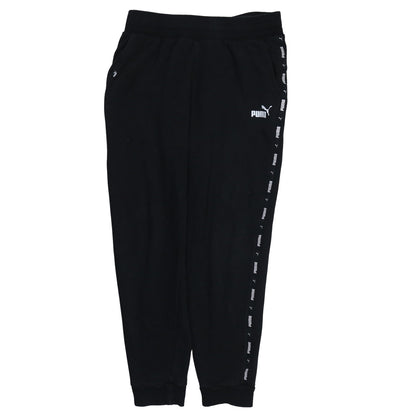 Mens UK Size M PUMA Regular Fit Jogger Black Trousers