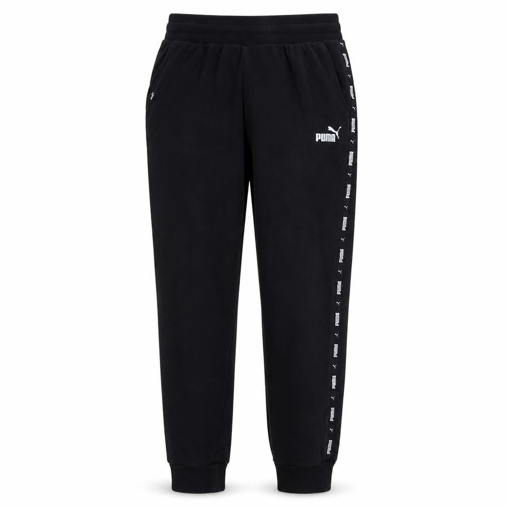 Mens UK Size M PUMA Regular Fit Jogger Black Trousers