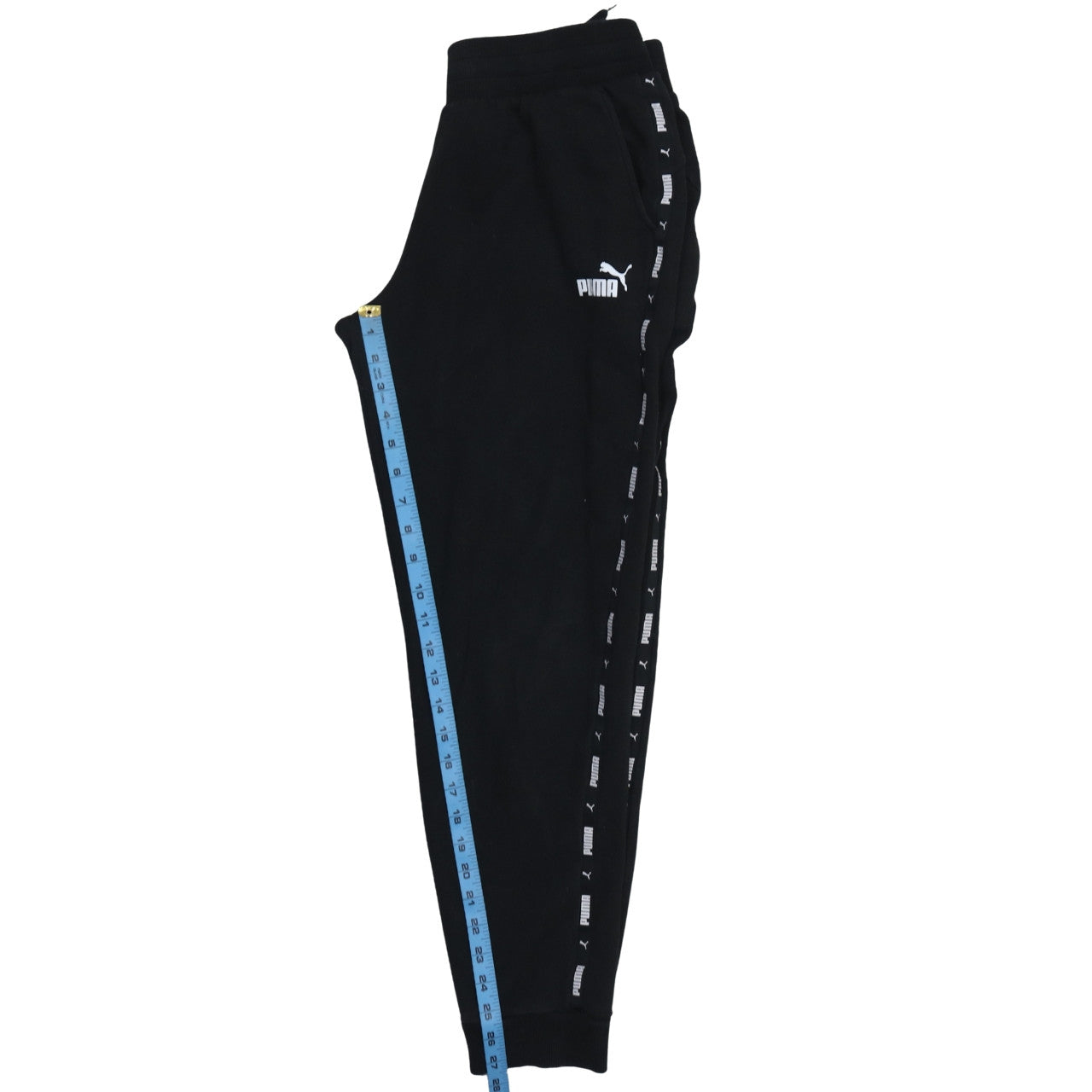 Mens UK Size M PUMA Regular Fit Jogger Black Trousers