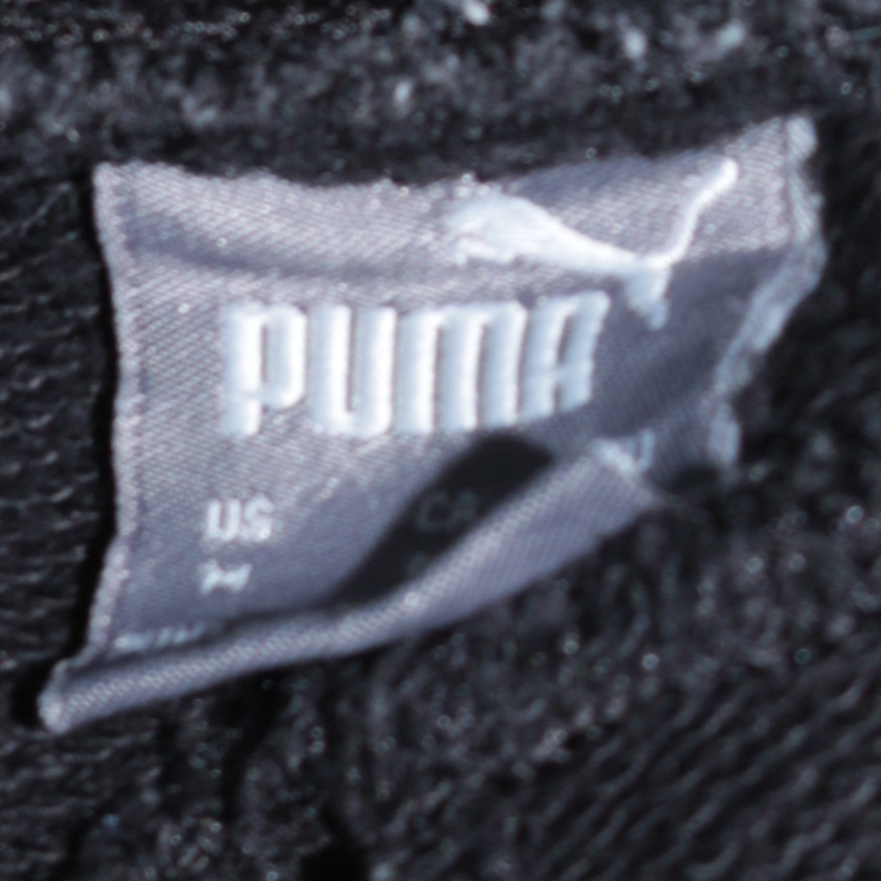 Mens UK Size M PUMA Regular Fit Jogger Black Trousers