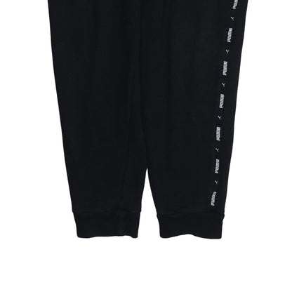 Mens UK Size M PUMA Regular Fit Jogger Black Trousers