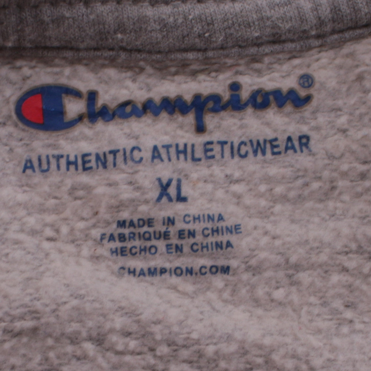 Mens UK Size XL Champion Grey Pullover Sweatshirt