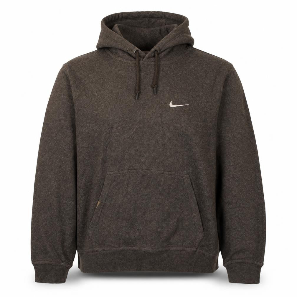 Mens UK Size M Nike Brown Pullover Hoodie