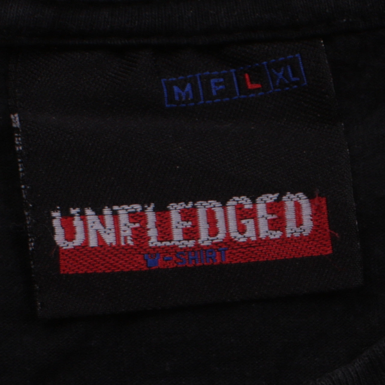 Mens UK Size L UNFLEDGED Black  T-Shirt