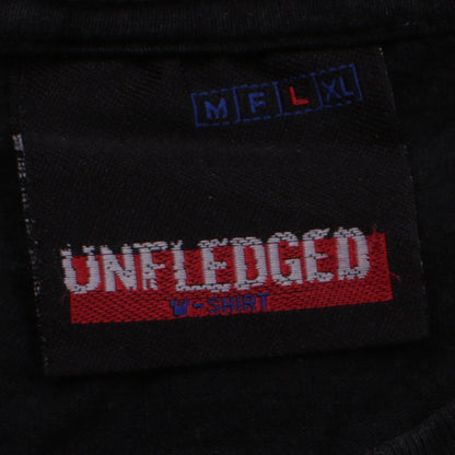 Mens UK Size L UNFLEDGED Black  T-Shirt
