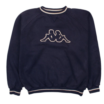 Mens UK Size L Kappa Blue Pullover Sweatshirt