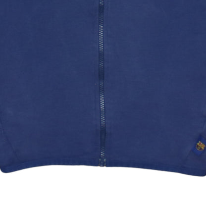 Mens UK Size XL FC Barcelona Blue Full Zip Hoodie