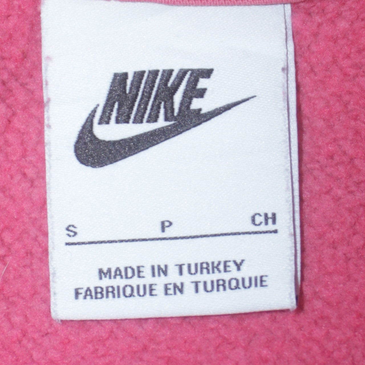 Womens UK Size S Nike Pink Pullover Hoodie
