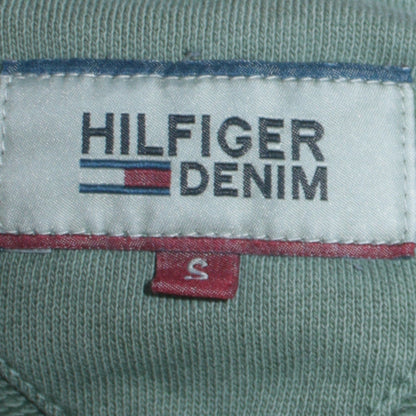 Mens UK Size S Tommy Hilfiger Green Pullover Sweatshirt