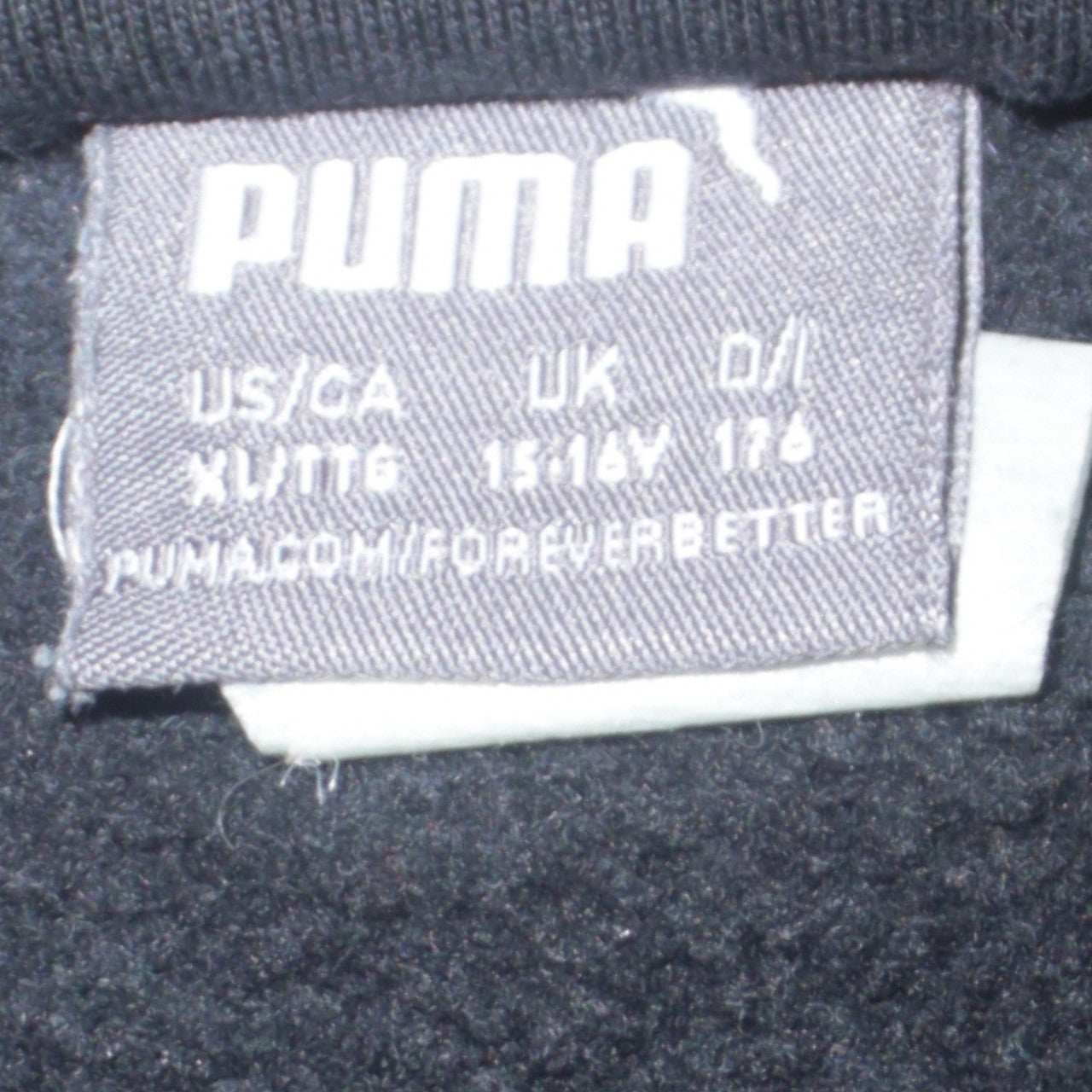 Boys UK Size 15-16 Years PUMA Black Full Zip Hoodie
