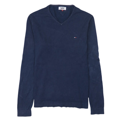 Mens UK Size S Tommy Jeans Blue Pullover Jumper
