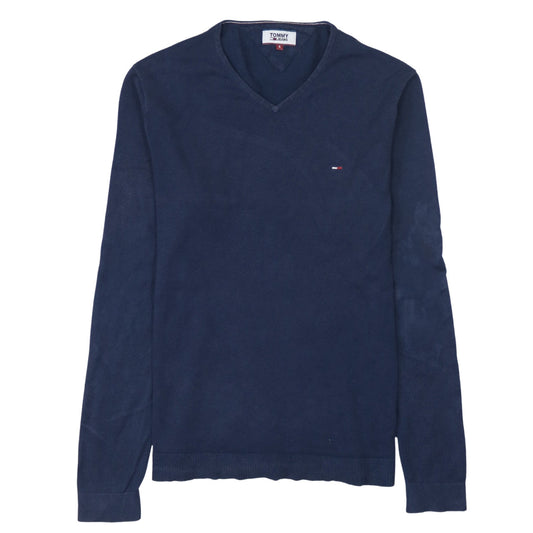 Mens UK Size S Tommy Jeans Blue Pullover Jumper