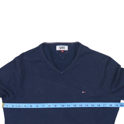 Mens UK Size S Tommy Jeans Blue Pullover Jumper
