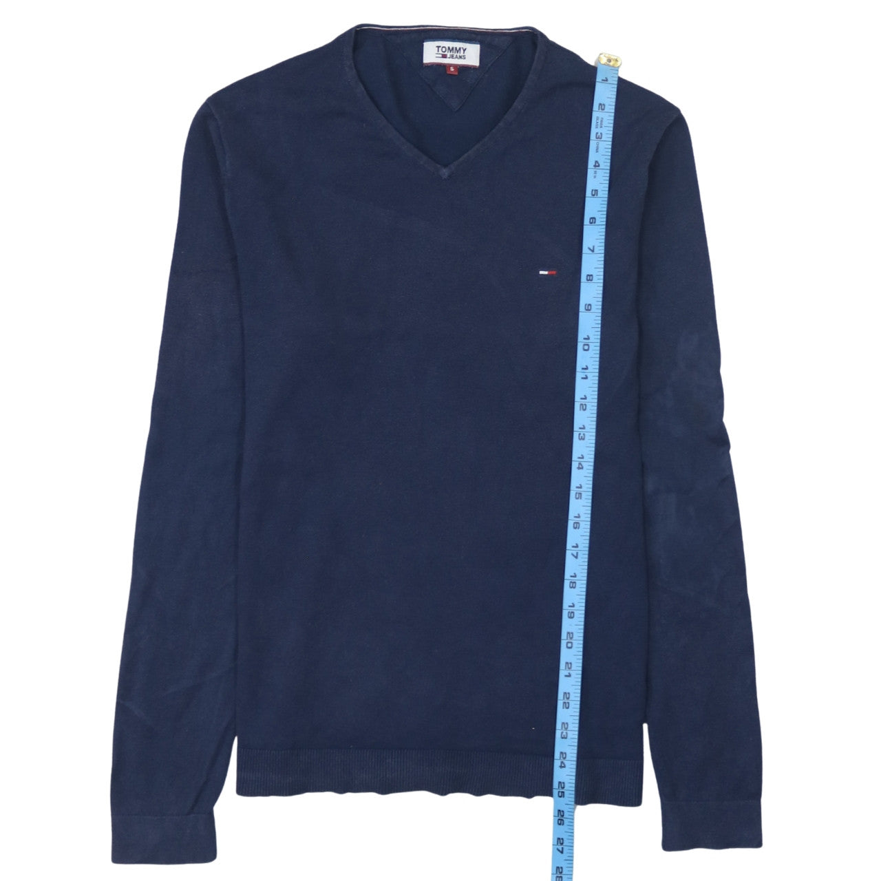 Mens UK Size S Tommy Jeans Blue Pullover Jumper