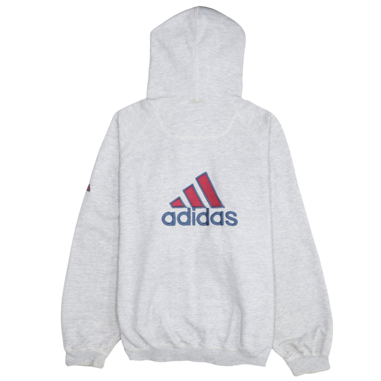 Womens UK Size M adidas Grey Full Zip Hoodie