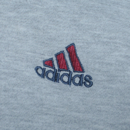 Womens UK Size M adidas Grey Full Zip Hoodie