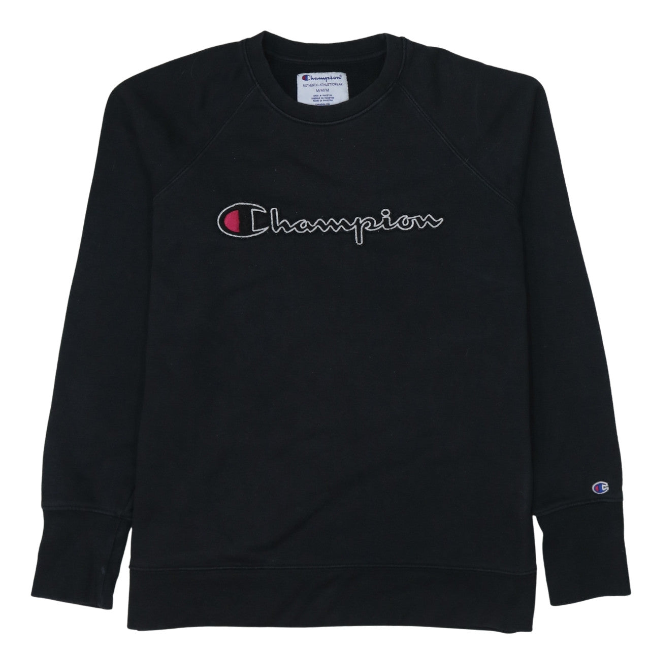 Mens UK Size M Champion Black Pullover Sweatshirt